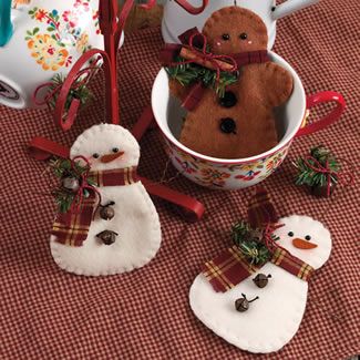 Decorazioni natalizie fai da te in feltro la figurina Decorazioni per l albero di natale fai da te