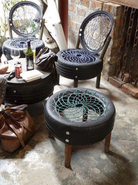 Riciclo creativo dei pneumatici, idee fai da te per casa e giardino Riciclo Giardino idee