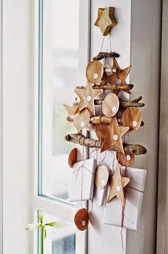 Come fare un calendario dellavvento fai da te in legno tutorial Addobbi natalizi fai da te legno
