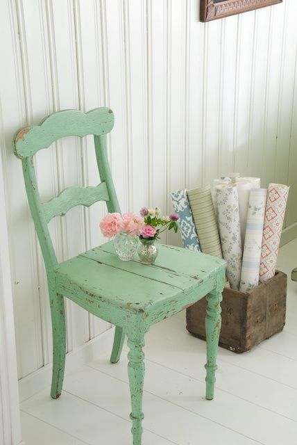 colore verde menta shabby