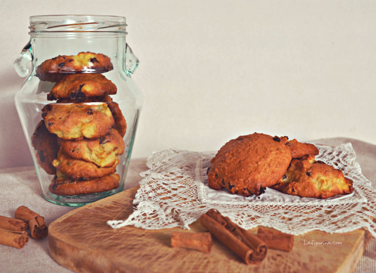 biscotti mela e cioccolato cookies