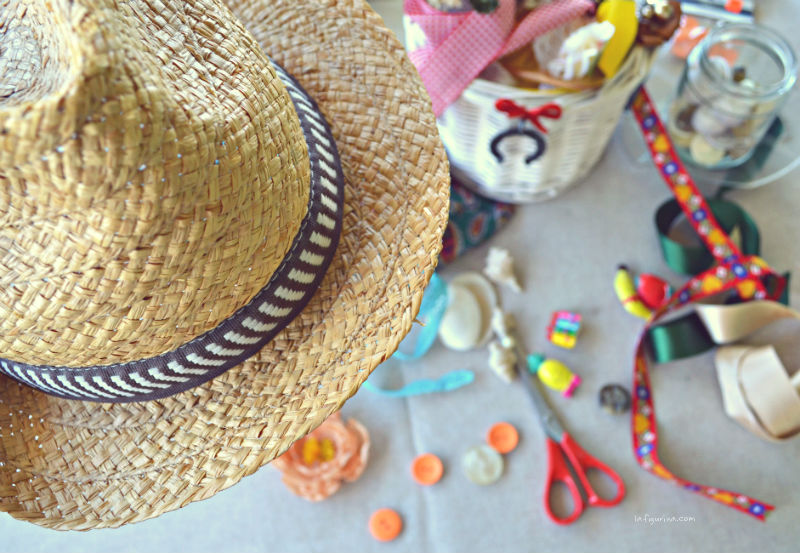 Personalizzare un cappello di paglia