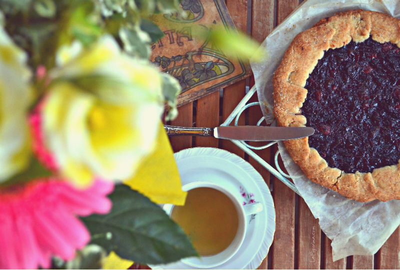 galette con more e lamponi ricetta