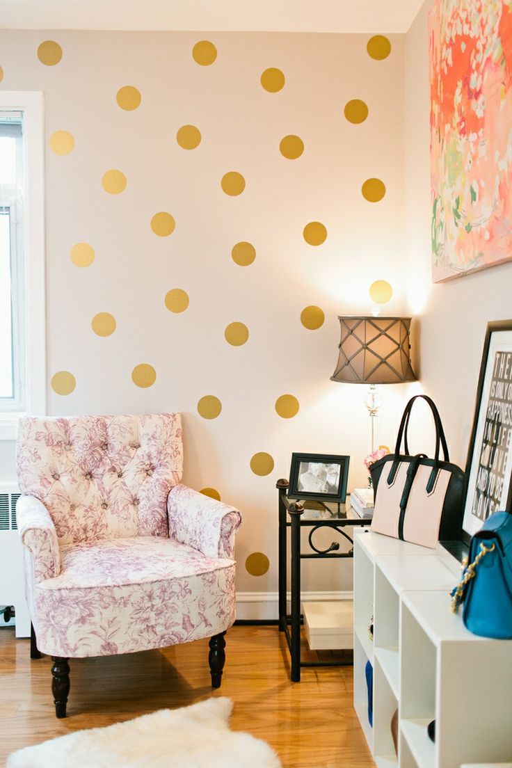 decorare casa con i pois polka dot