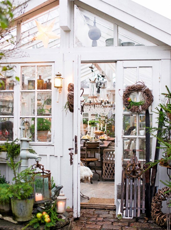veranda a vetri shabby style