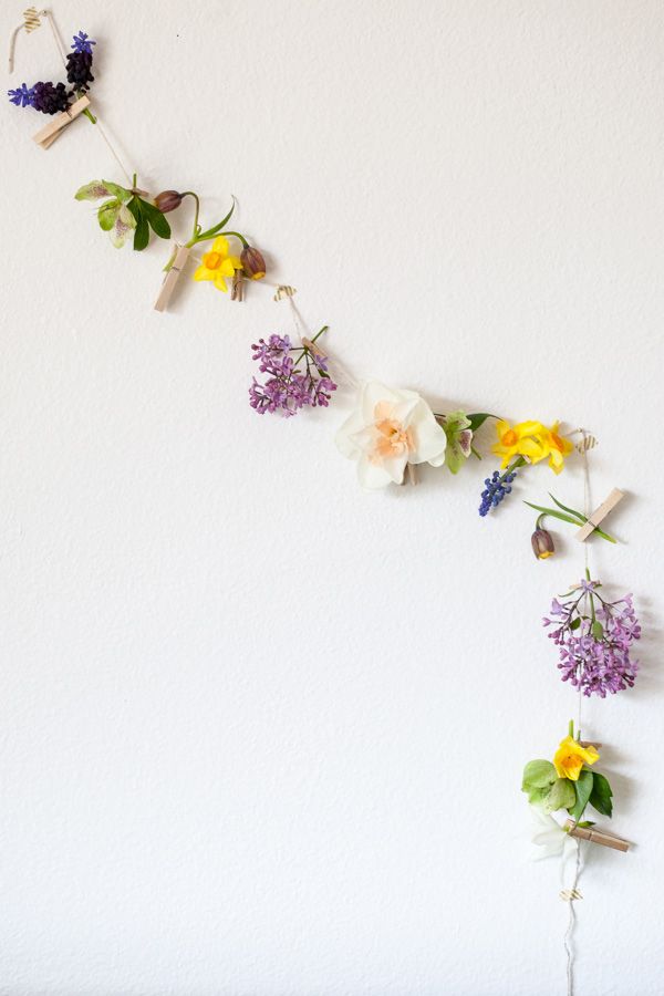 decorare casa con i fiori festone