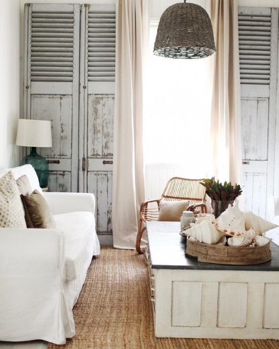 casa al mare in stile shabby persiane