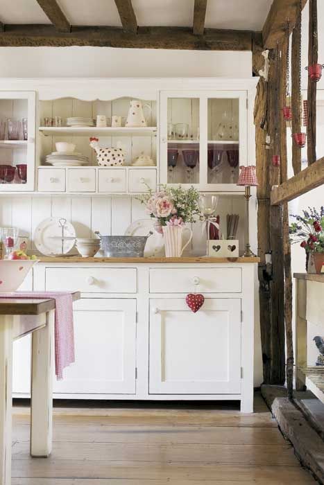 credenze vintage bianca