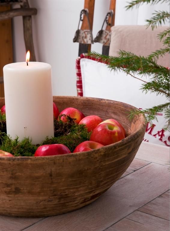 Centrotavola Natalizio Mele.Le Mele Rosse E Tante Idee Fai Da Te Per Decorare Casa In Attesa Del Natale La Figurina