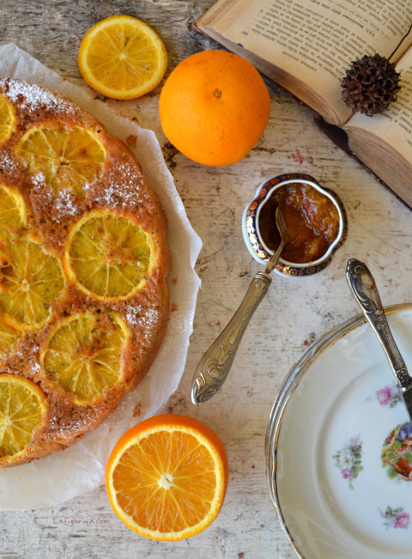 torta di arance e semi di papavero colazione