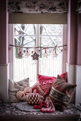 decorazioni natalizie per finestre festone