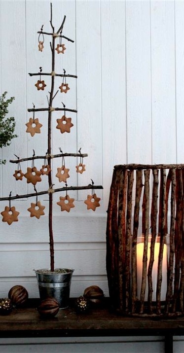 Decorazioni natalizie in stile scandinavo biscotti