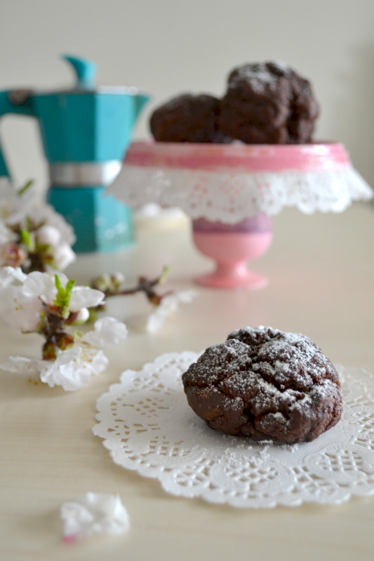 biscotti al cacao con gocce di cioccolato