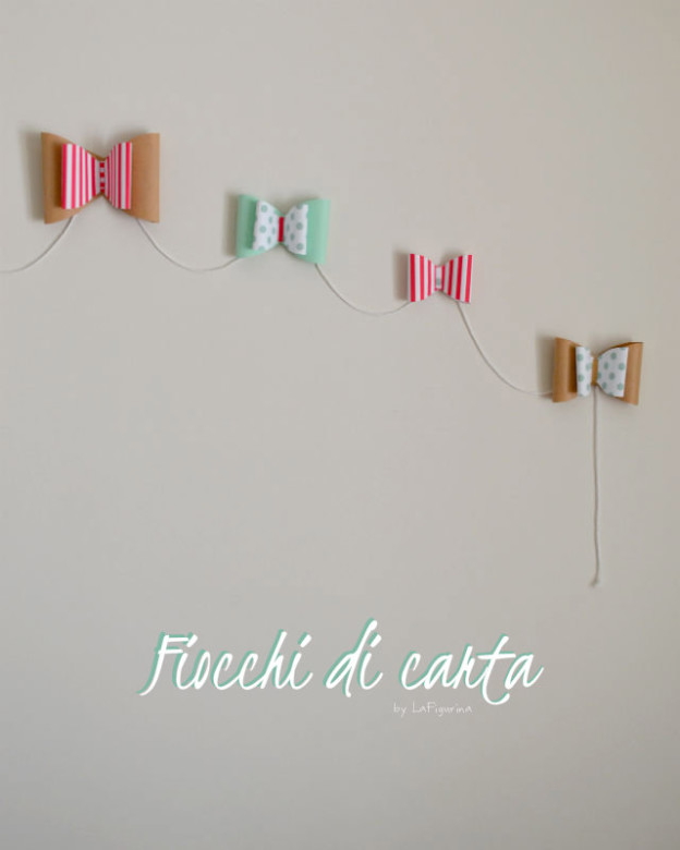 fiocchi di carta decorativi