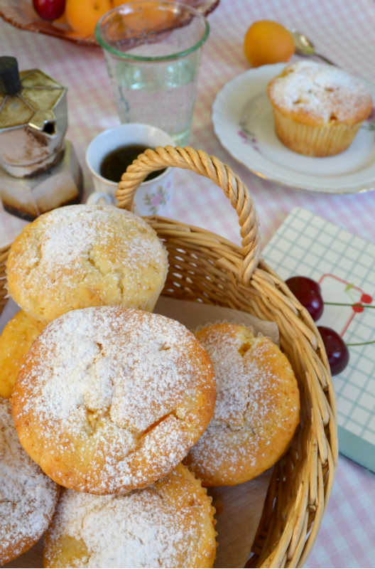 muffin con albicocche