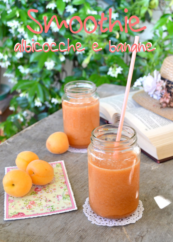 smoothie con albicocche e banane