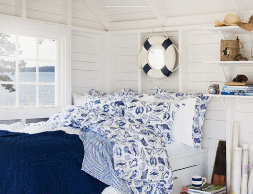arredare casa con il colore blu camera da letto