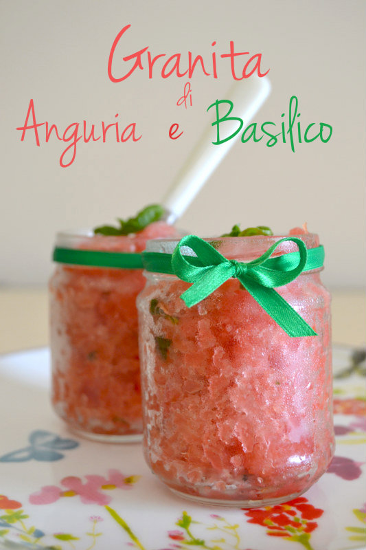 granita di anguria e basilico