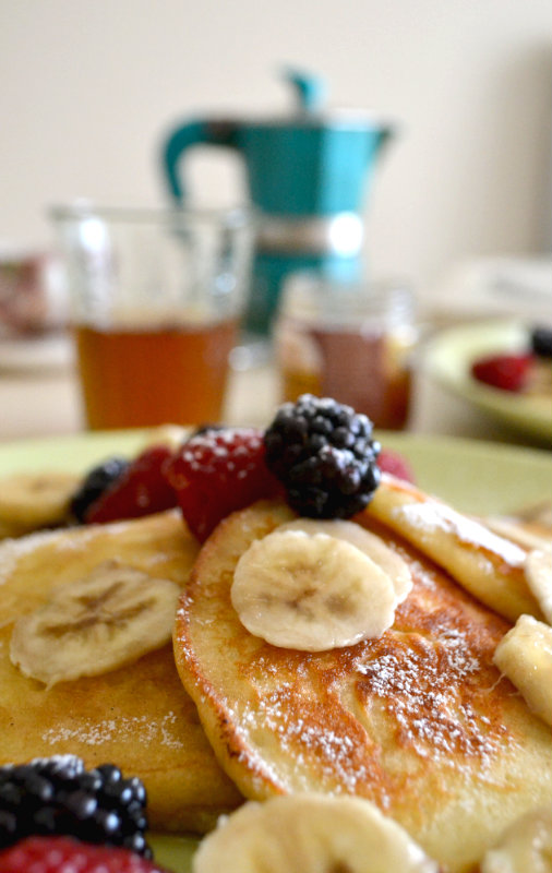 pancake con frutti di bosco