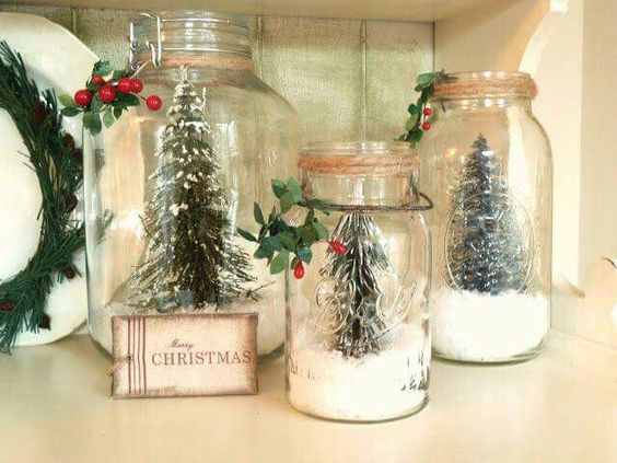 decorazioni natalizie per barattoli di vetro christmas-jar