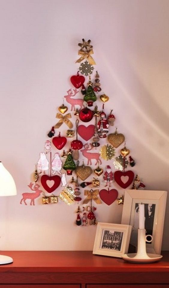 Idee Puntale Albero Di Natale Fai Da Te.Alberi Di Natale Fai Da Te Da Parete Per Piccoli Spazi La Figurina