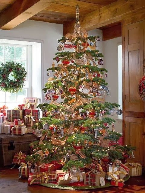 Decorazioni Albero Di Natale.Decorazioni Natalizie In Stile Country Per Un Natale Rustico