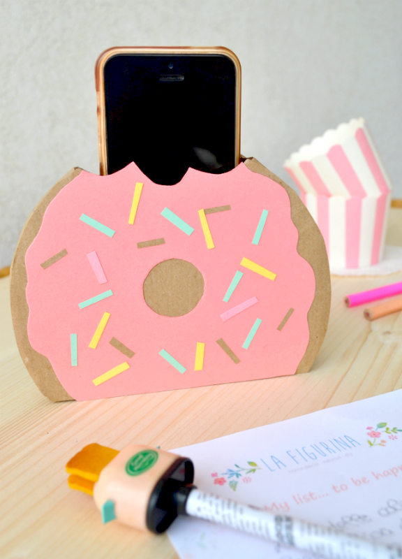 porta smartphone a forma di donut