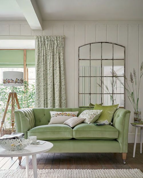 arredare con il verde divano