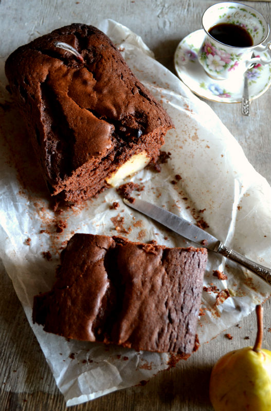 plumcake pere e cioccolato