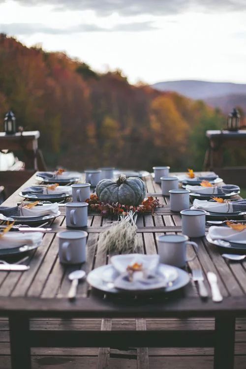 amare l'autunno tavola