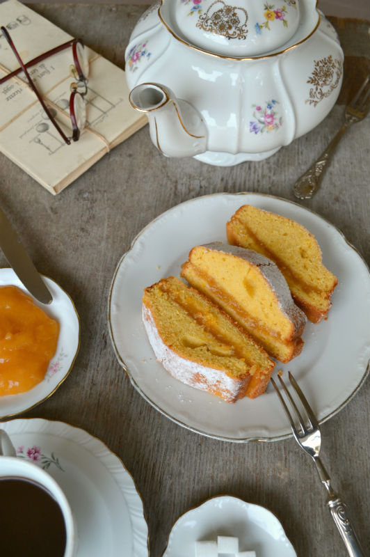 tortino con crema all'arancia