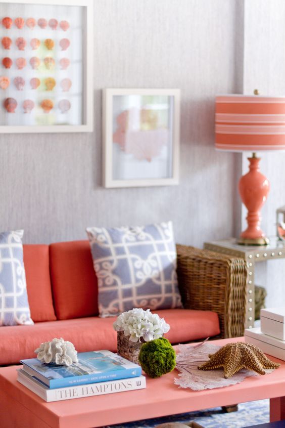 living coral home decor