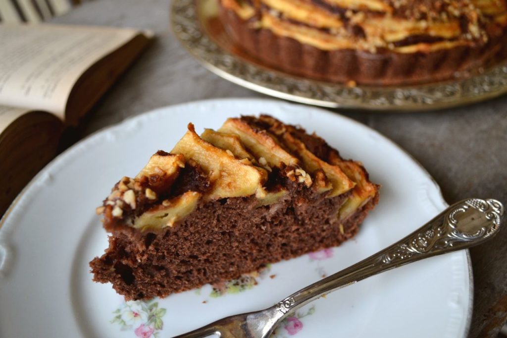 Torta di mele e cacao amaro