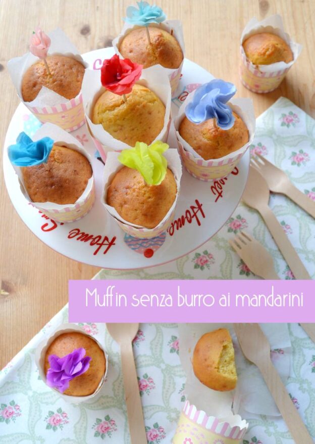 Muffin senza burro ai mandarini