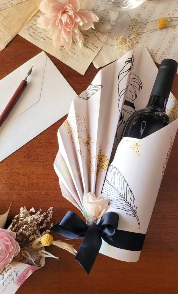 confezionare una bottiglia da regalare tutorial