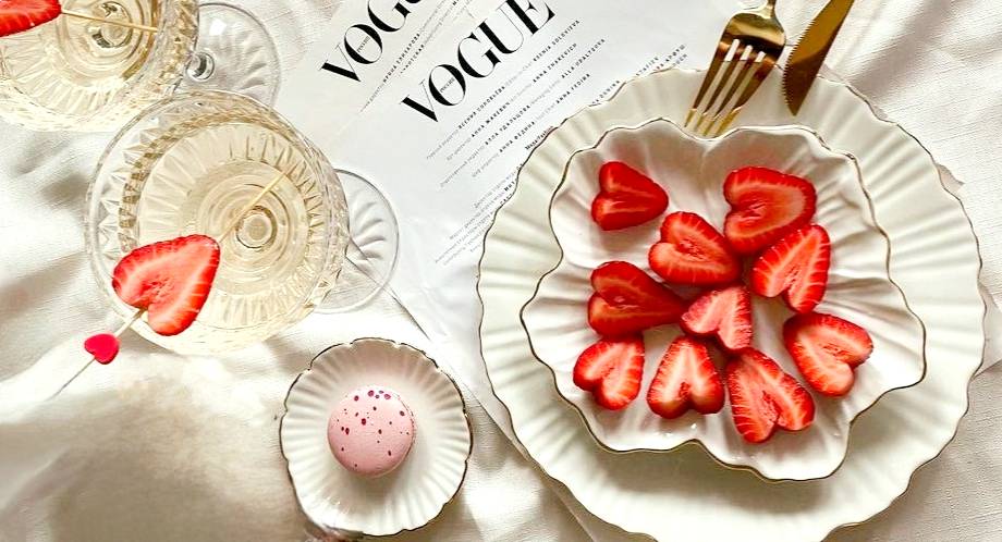 fragole di stagione per decorare drink