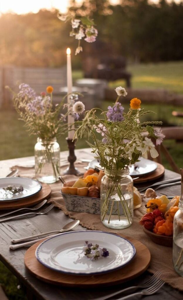 Garden party al tramonto idee sostenibili