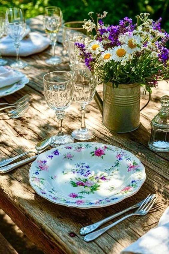 Garden party al tramonto